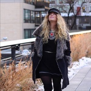 Romeo and Juliet faux shearling jacket